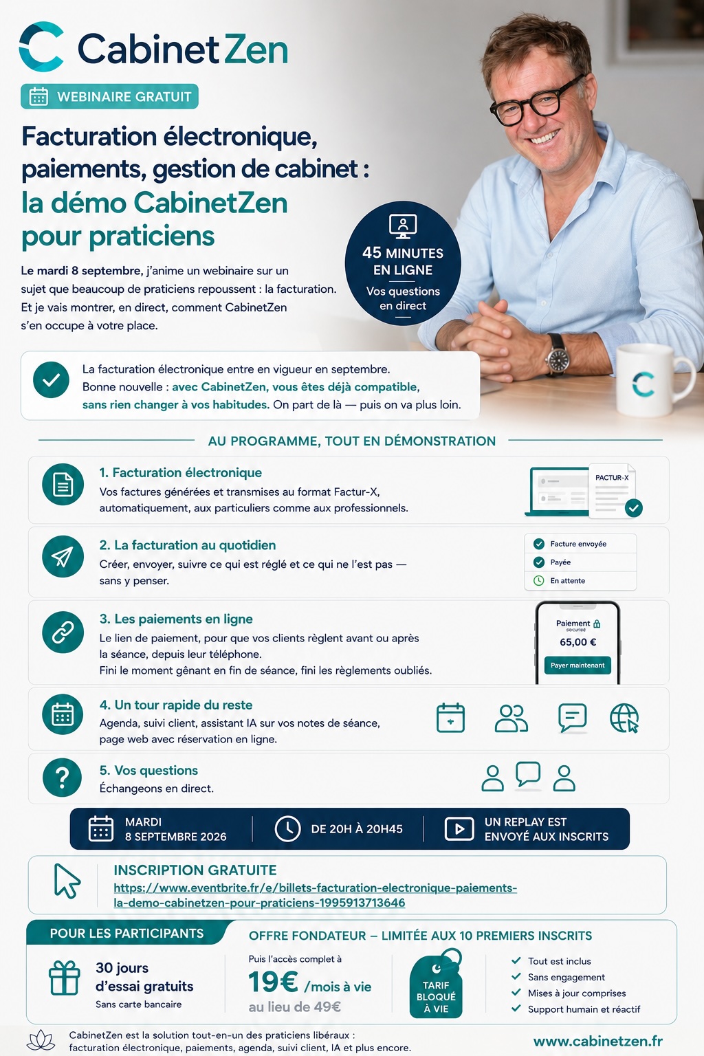 Facturation électronique pour praticiens libéraux : ce qui change dès 2026, et un webinaire gratuit pour tout comprendre